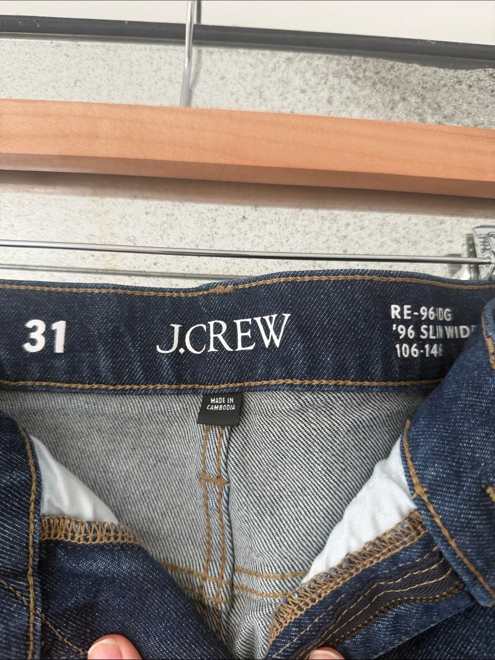 J. Crew Dark Indigo Wide-Leg Jeans